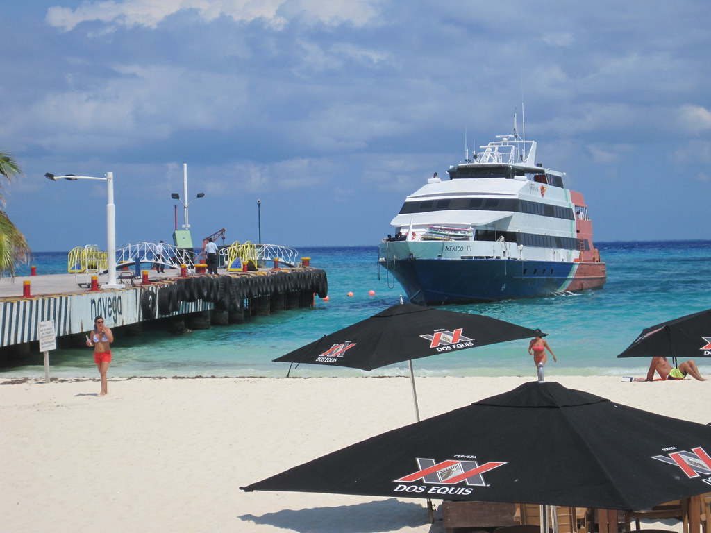 Ferry from Cozumel docking at Playa del Carmen. Matt Bradley Flickr