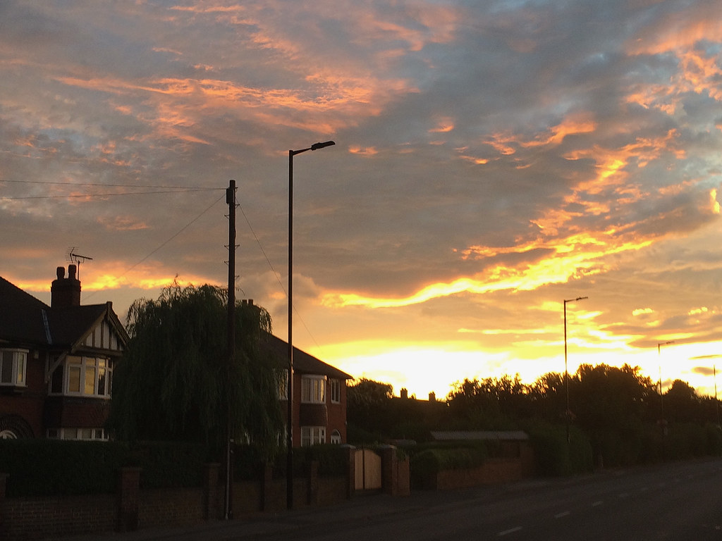 The Afterglow... Sunset in Aughton , Rotherham , England ,… Flickr