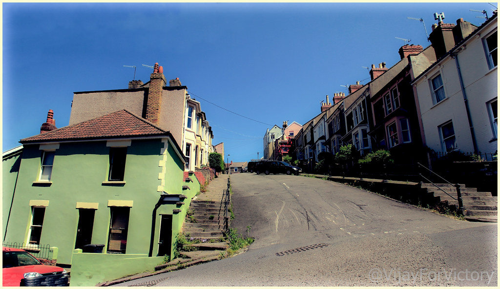 Vale Street Bristol is known for it’s steep roads. Vale st… Flickr