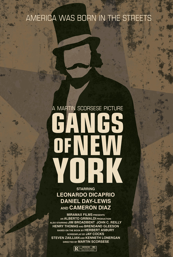 Gangs of New York Movie Poster A 13.5" x 20" Alternative/M… Flickr