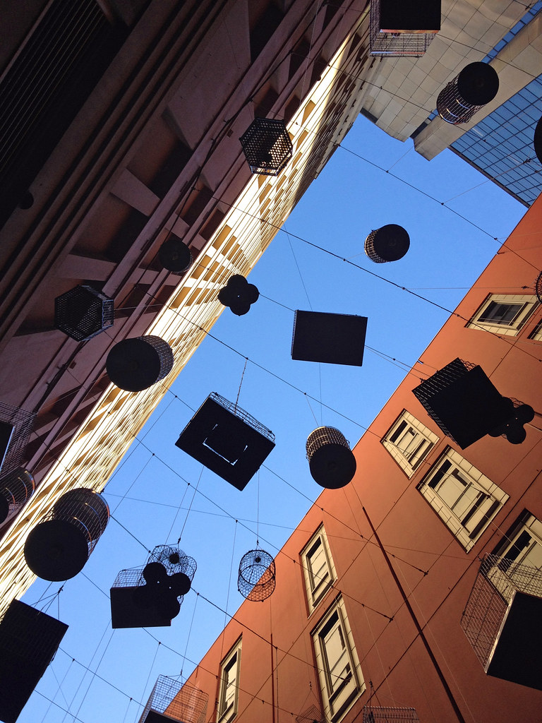 BirdCages An art installation in Angel Place, Sydney. Alan Flickr