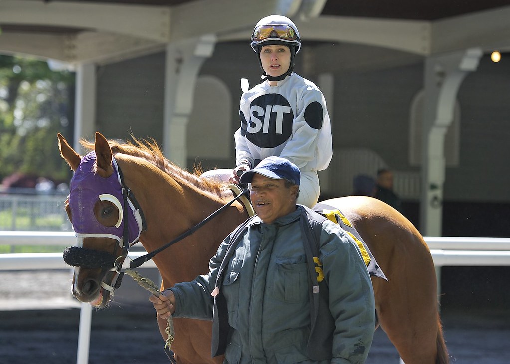 New York jockey Jackie Davis at Belmont Park 2012 Joe Labozzetta Flickr