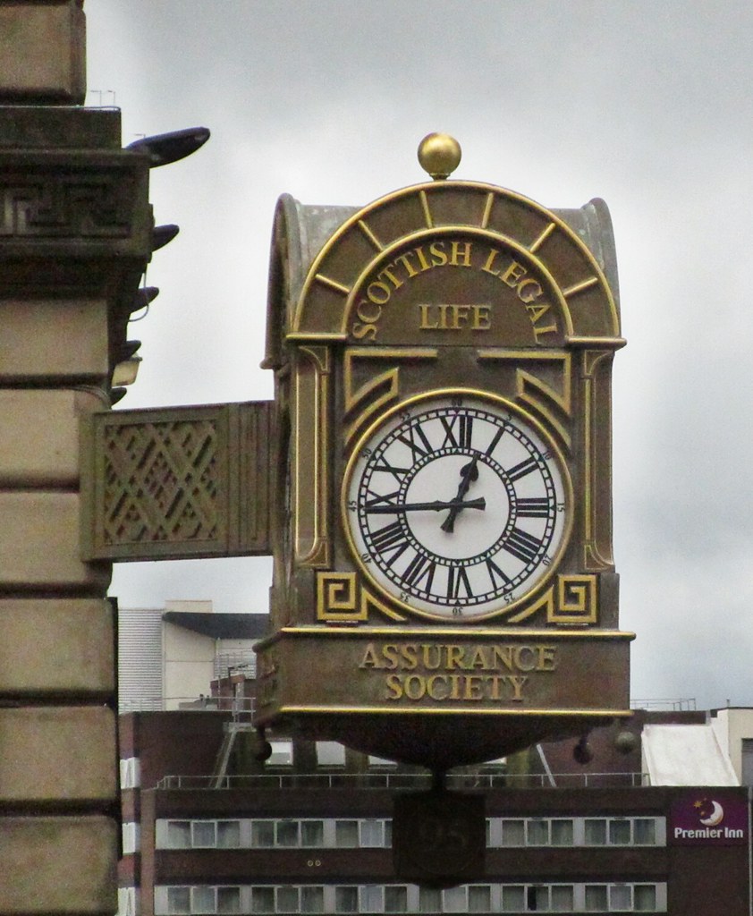Glasgow clock Ornate clock in Glasgow city centre rbjag71 Flickr