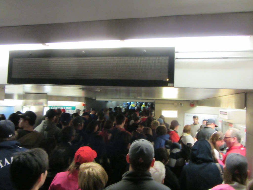 Crowds at Kenmore Station Sean Marshall Flickr