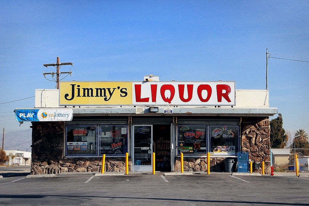 Jimmy's Liquor A classiclooking liquor store in San Berna… Flickr