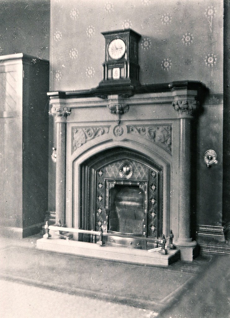 Preston Town Hall c.1930 Interior fireplace detail. Flickr