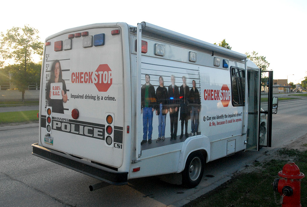 Winnipeg Police Check Stop on Pembina Highway Stan Milosevic Flickr