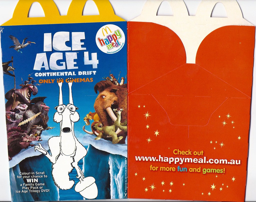 Happy Meal Toy Box Australia 2012 July Ice Age 4 hytam2 Flickr