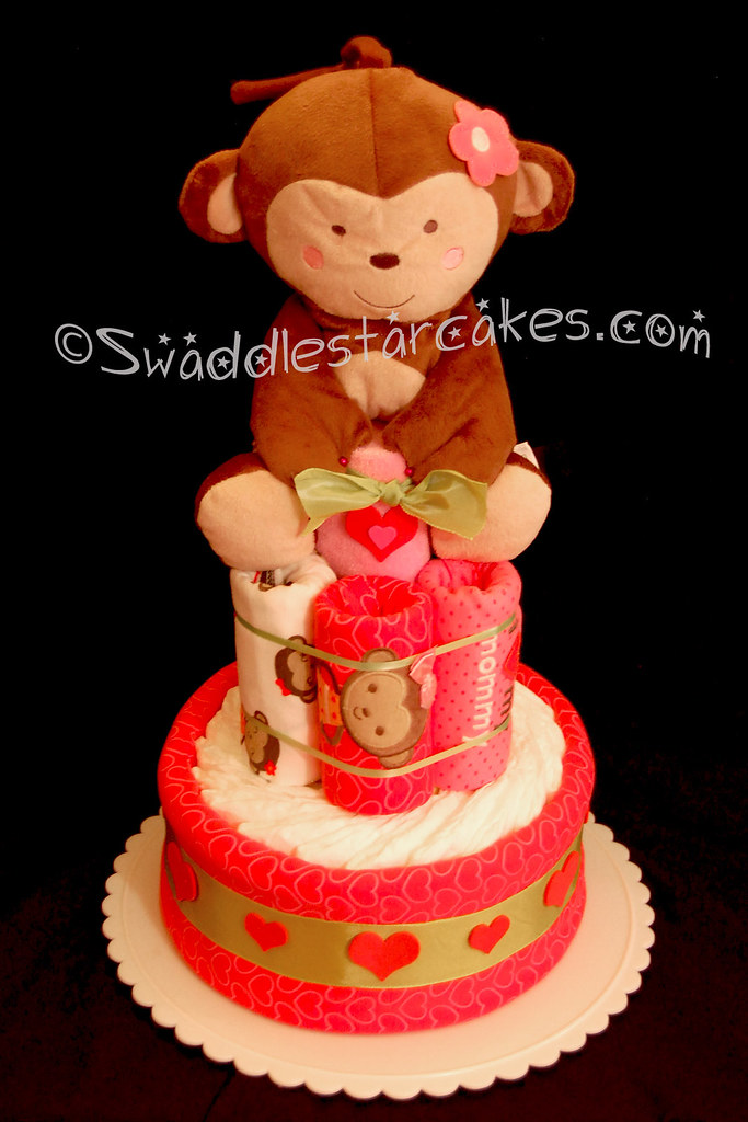 Monkey Love Diaper Cake a photo on Flickriver
