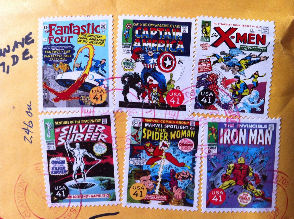 Marvel postage stamps Francis Storr Flickr