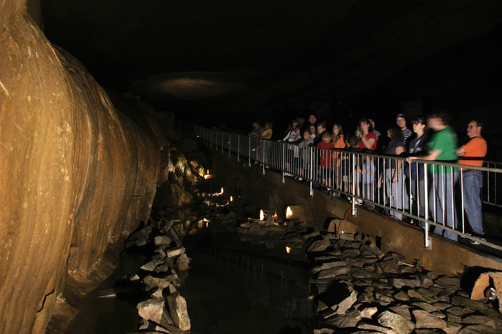 Tour Group at Cathedral Caverns Cave tours are given daily… Flickr