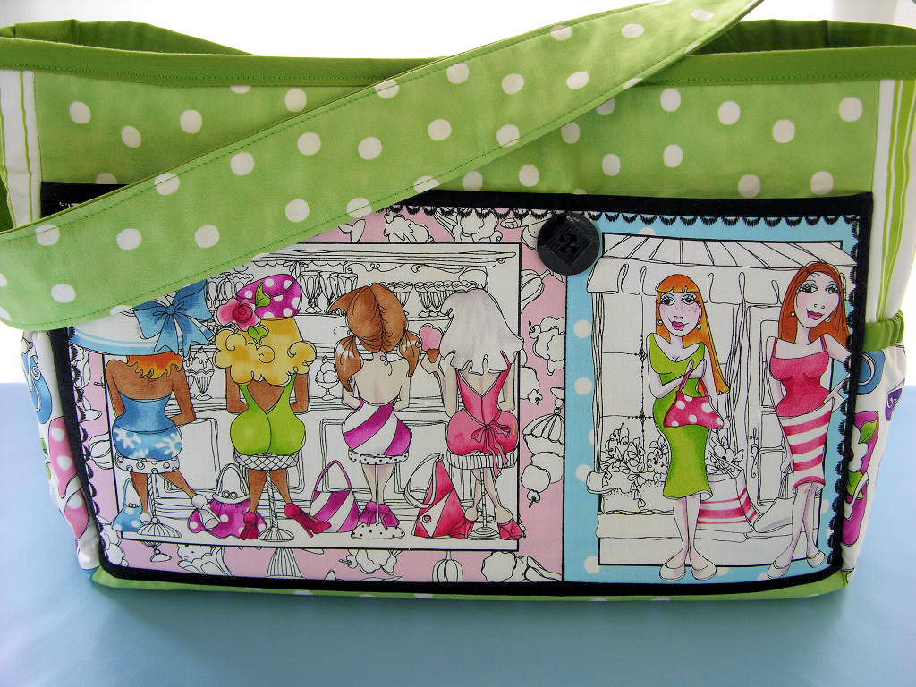 Large tote bag, handmade tote baf Really cute novelty tote… Flickr