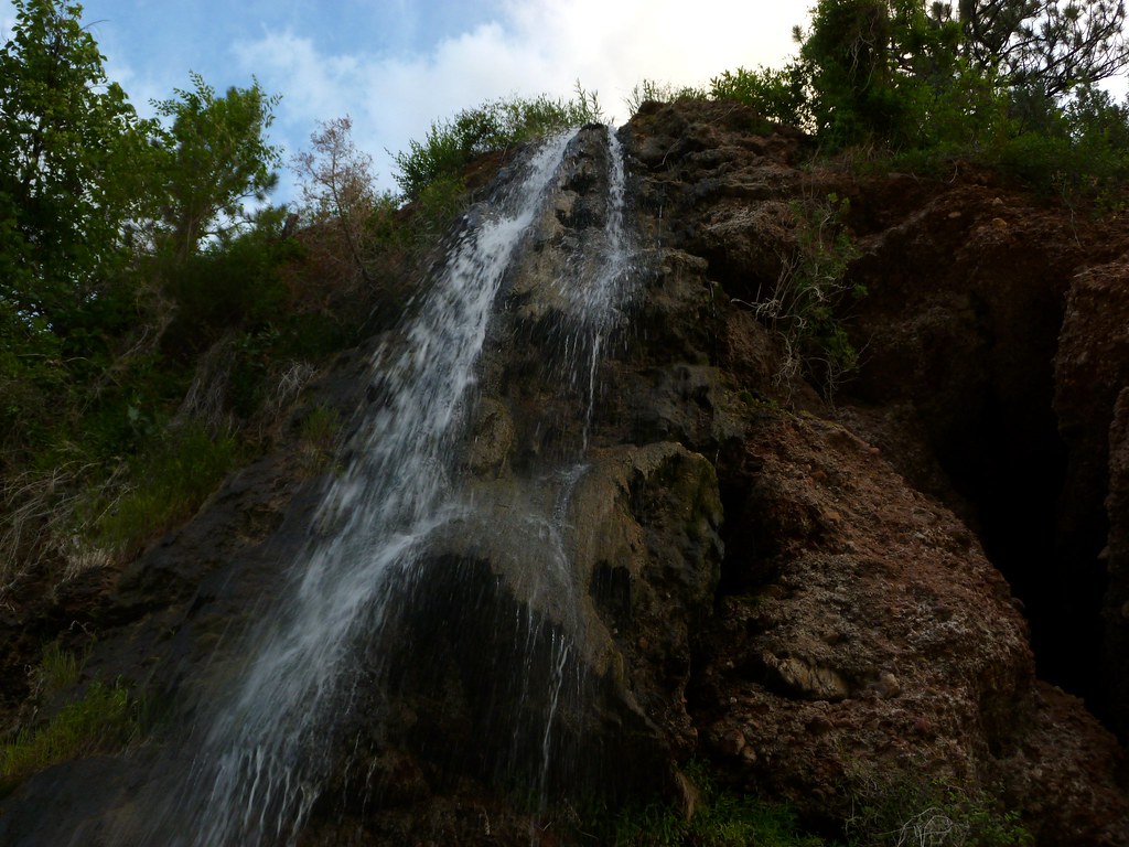 Hot Springs Waterfall from Below Hot Springs, SD H Flannery Flickr