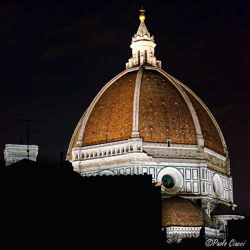 Cupola Brunelleschi by Night Paolo Ciacci Flickr