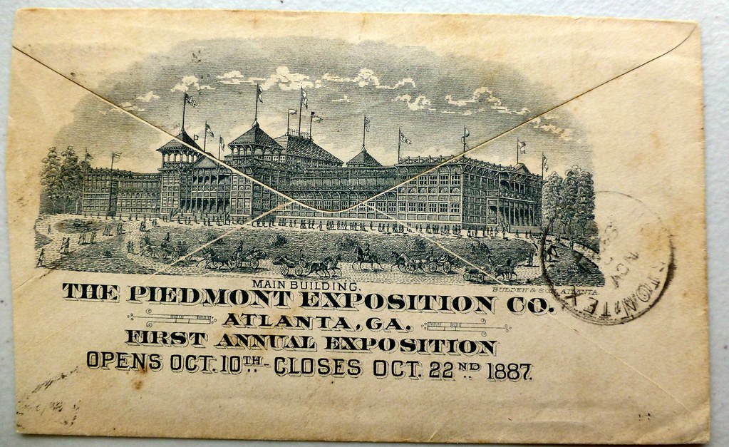 PIEDMONT EXPOSITION 1887 ILLUSTRATED COVER BACK USED ON NO… Flickr