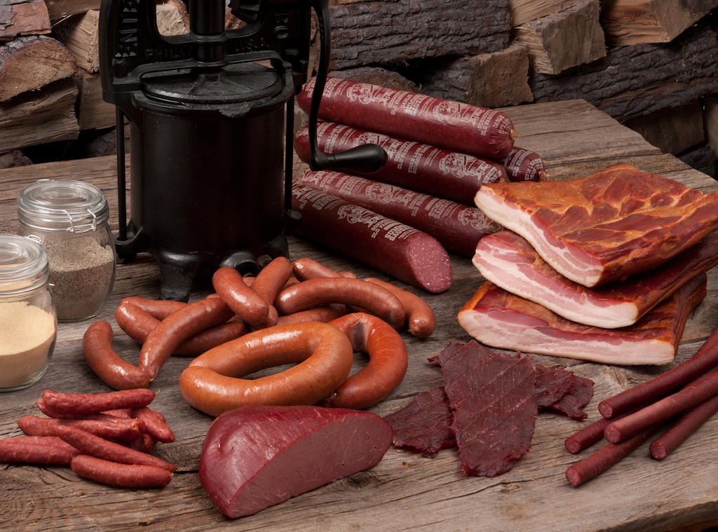 Smoked Meats Still Life Schmidt's Meat Market, Nicollet, M… Flickr