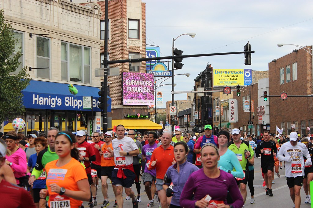 Runners near Clark & Diversey 2012 Chicago Marathon Flickr