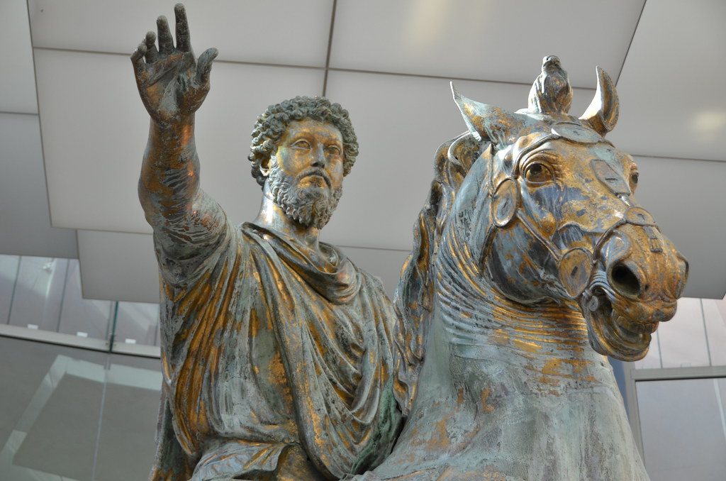 Giltbronze equestrian statue of the Emperor Marcus Aureli… Flickr