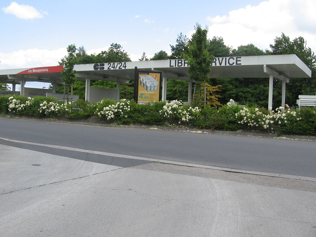 beautiful roses at gas station in Louvigny Joy Anderson Flickr