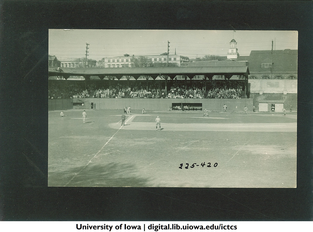 Baseball game, The University of Iowa, 1920s Creator Kent… Flickr