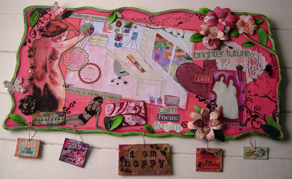 Mixed Media Vision Board Tutorial Mixed Media Vision Board… Flickr