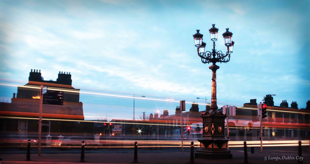 The Five Lamps, Dublin City the 5 lamps early morning Flickr