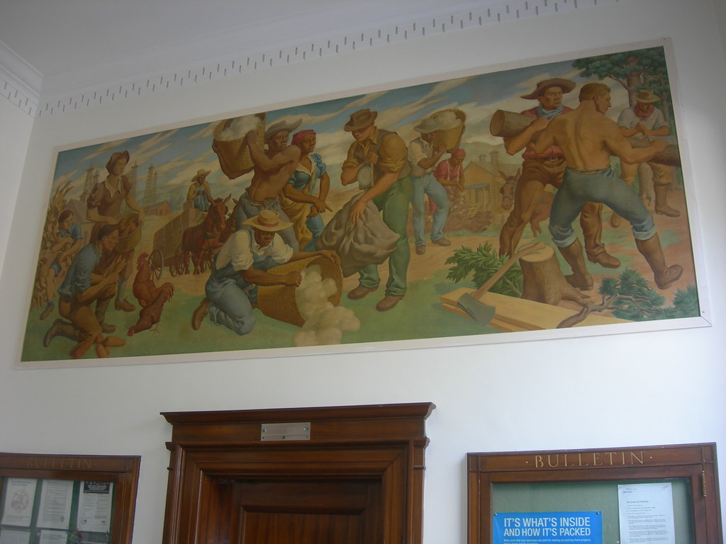 Haynesville, Louisiana Post Office Mural New Deal mural en… Flickr