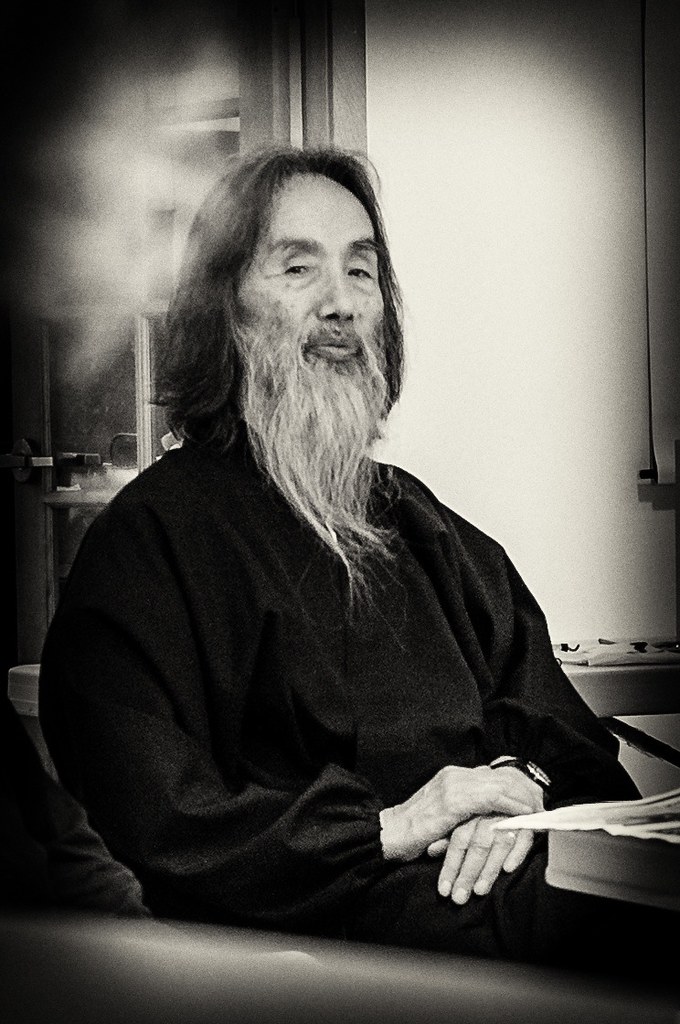 Zen Master Calligrapher 02 Kazuaki Tanahashi listening