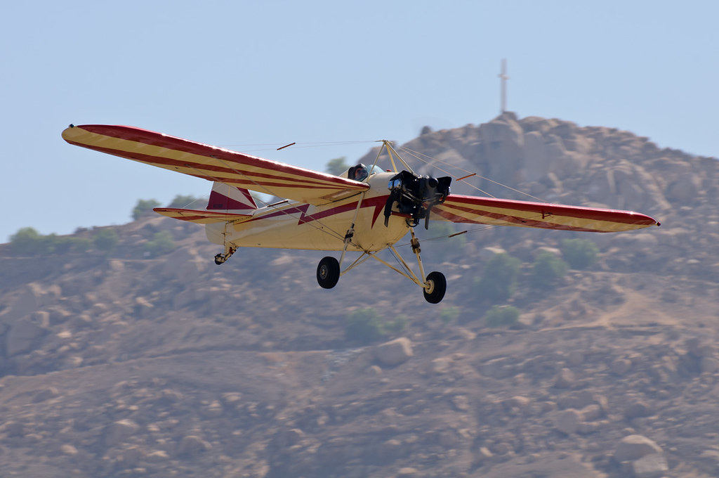 Buhl Bull Pup Flying over Flabob Airport during the 2012 F… Flickr