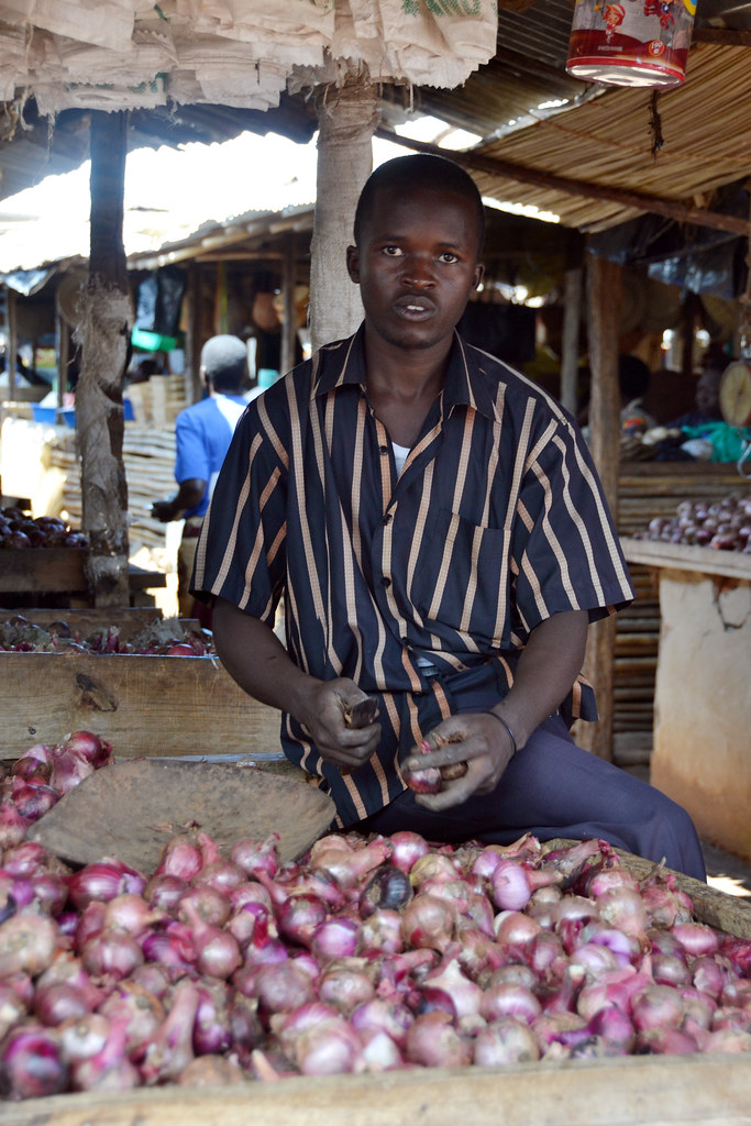 Selling garlic at the market, Gulu a photo on Flickriver