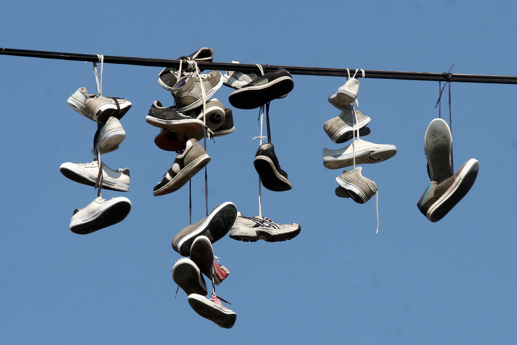 Hanging Shoes in Prague Flickr