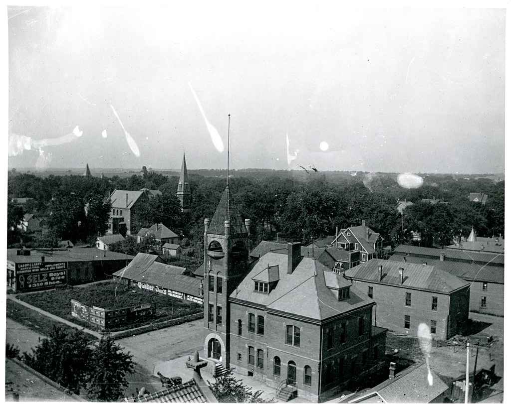 Aerial photograph looking southwest Champaign County Histo… Flickr