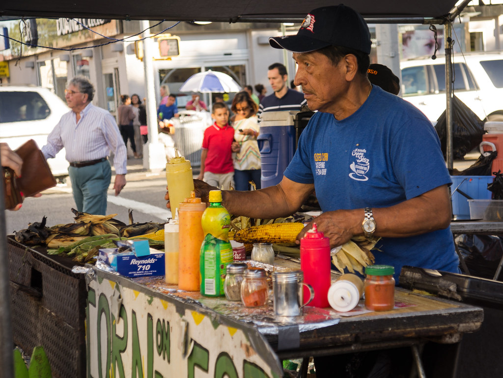 Grilled Corn Vendor at the Broadway Astoria Street Fair Flickr