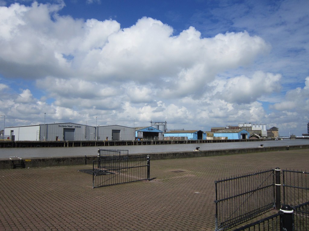 Warehouses View from South Quay in Great Yarmouth. LookaroundAnne