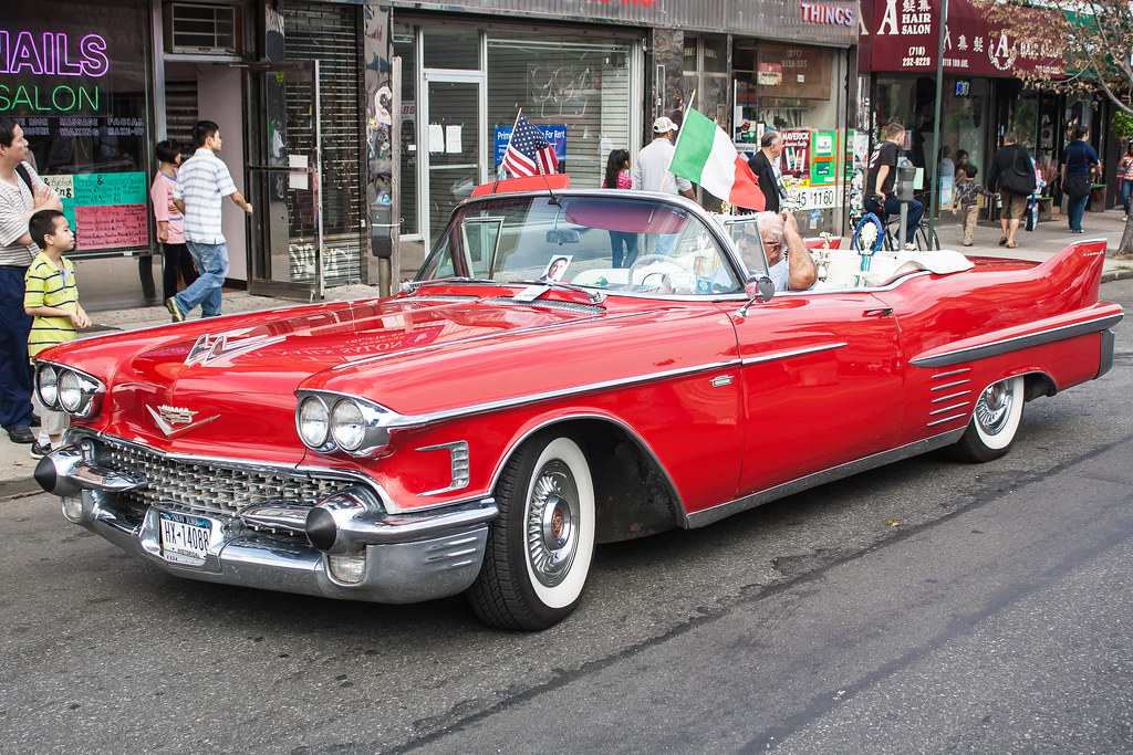 Big Red Car show at Columbus Day Parade in Brooklyn, New Y… Flickr