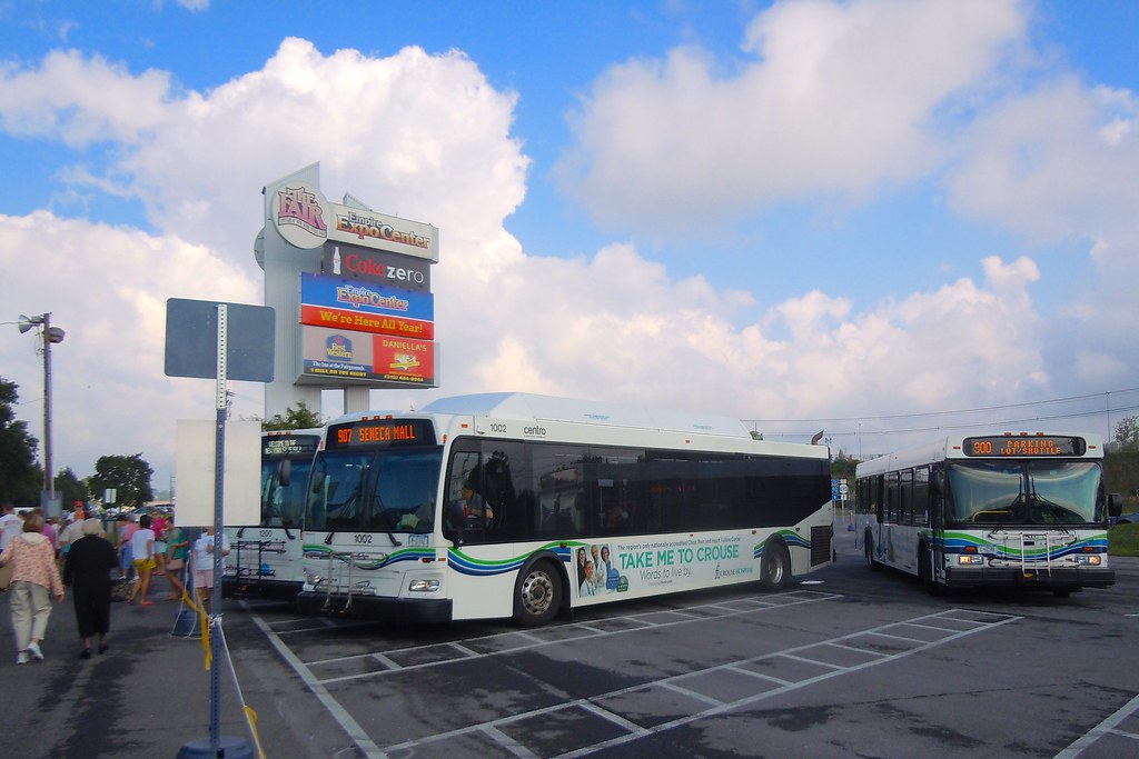 NY State Fair Bus Terminal CENTRO busses at the NY State F… Flickr