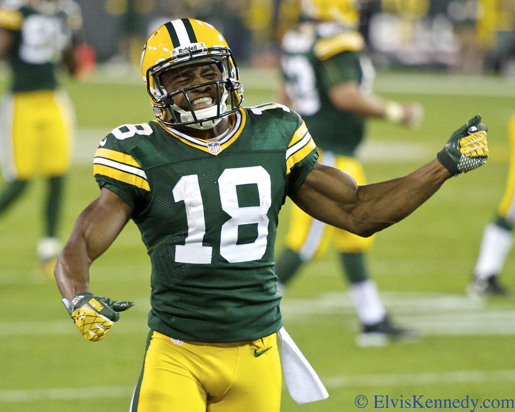 Randall Cobb 2 Randall Cobb is excited after a long run in… Flickr