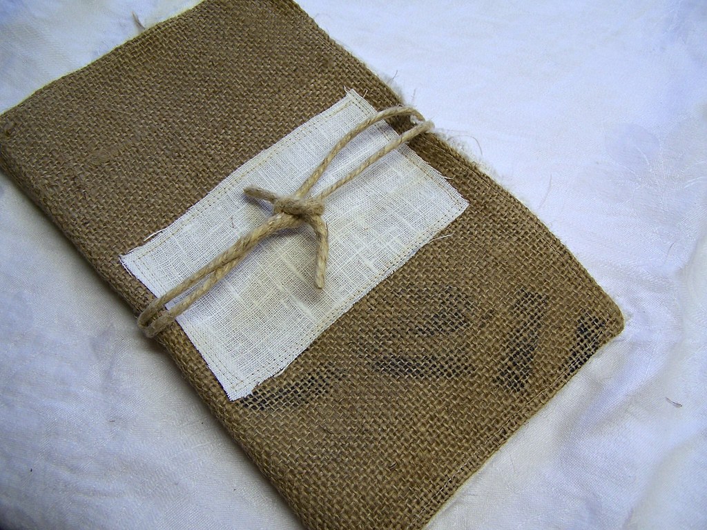 bookbinding burlap & linen Flickr