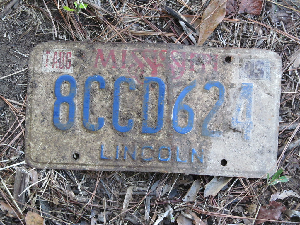 1993 Mississippi Tag An old discarded 1993 Mississippi lic… Flickr