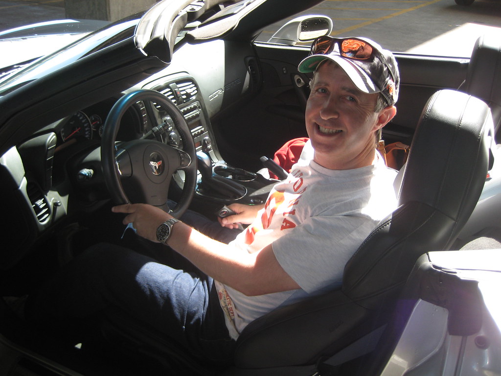 Me in the Corvette At San Francisco Airport, Hertz Car Hir… Flickr