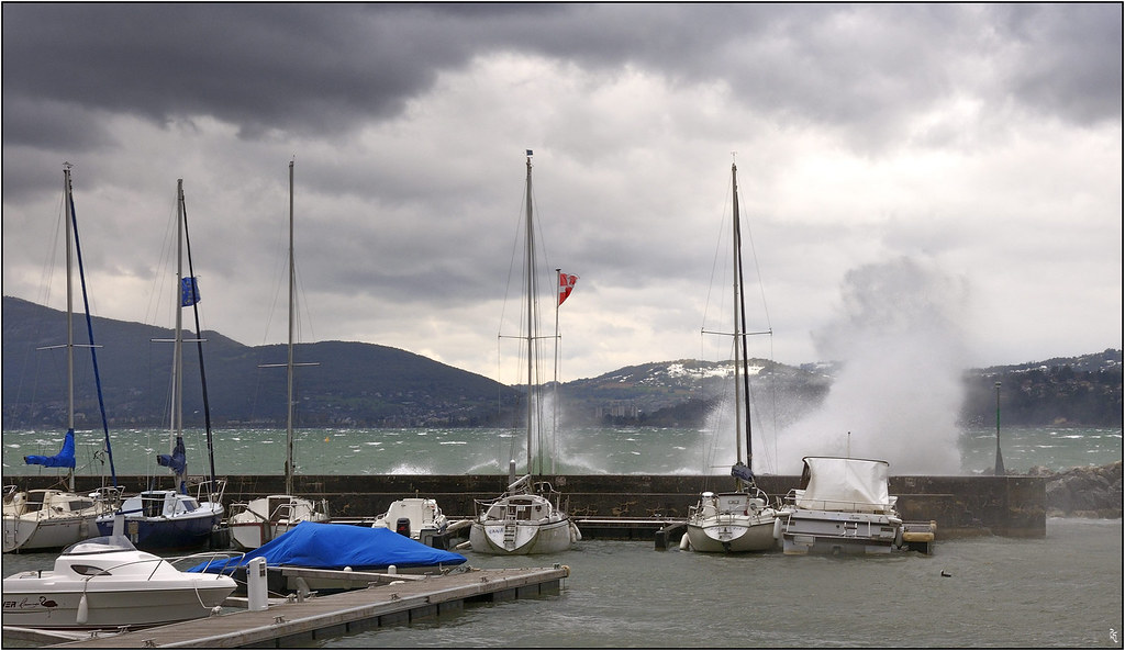 Tempête Lac du Bourget Port des Mirandelles PierreMarie Gaury Flickr
