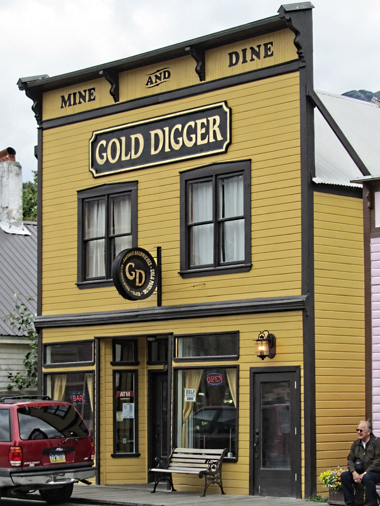 Skagway Gold Digger Storefront of the Gold Digger in Skagw… Flickr