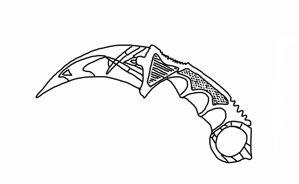 Karambit Knife Sketch A sketch of a Karambit knife I did o… Flickr