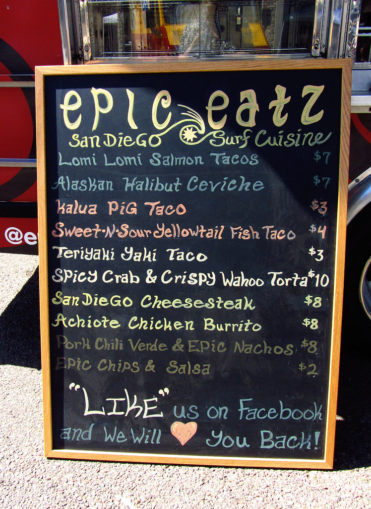 Epic Eatz food truck menu I got the notonthemenu ahi po… Flickr