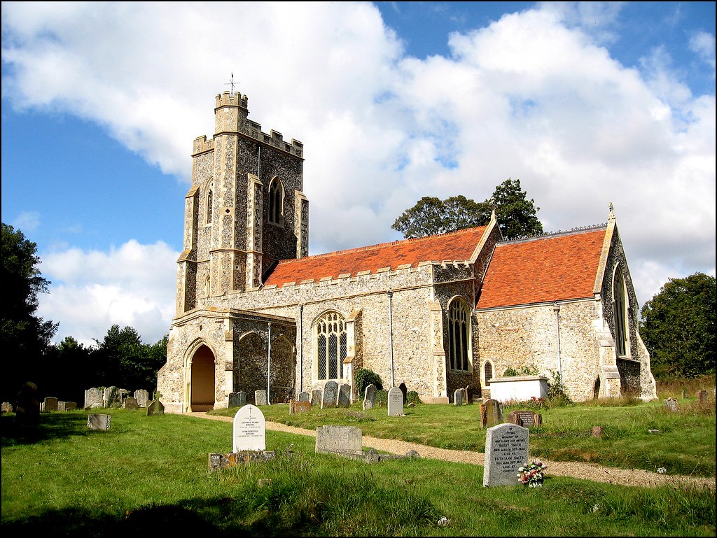 St. EDMUND, ASSINGTON, SUFFOLK From the southeast. Norfolkboy1 Flickr