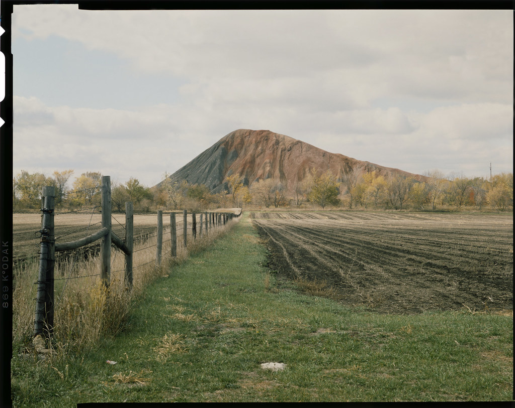 Slag Heap, Rutland, IL, 1988 Coal mining disruption 4x5 tr… Flickr