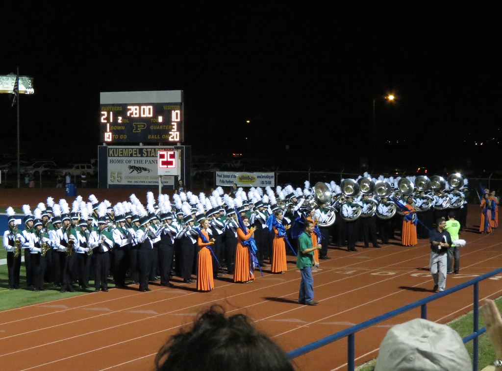 Ready for halftime the McNeil Maverick High School band ge… Flickr
