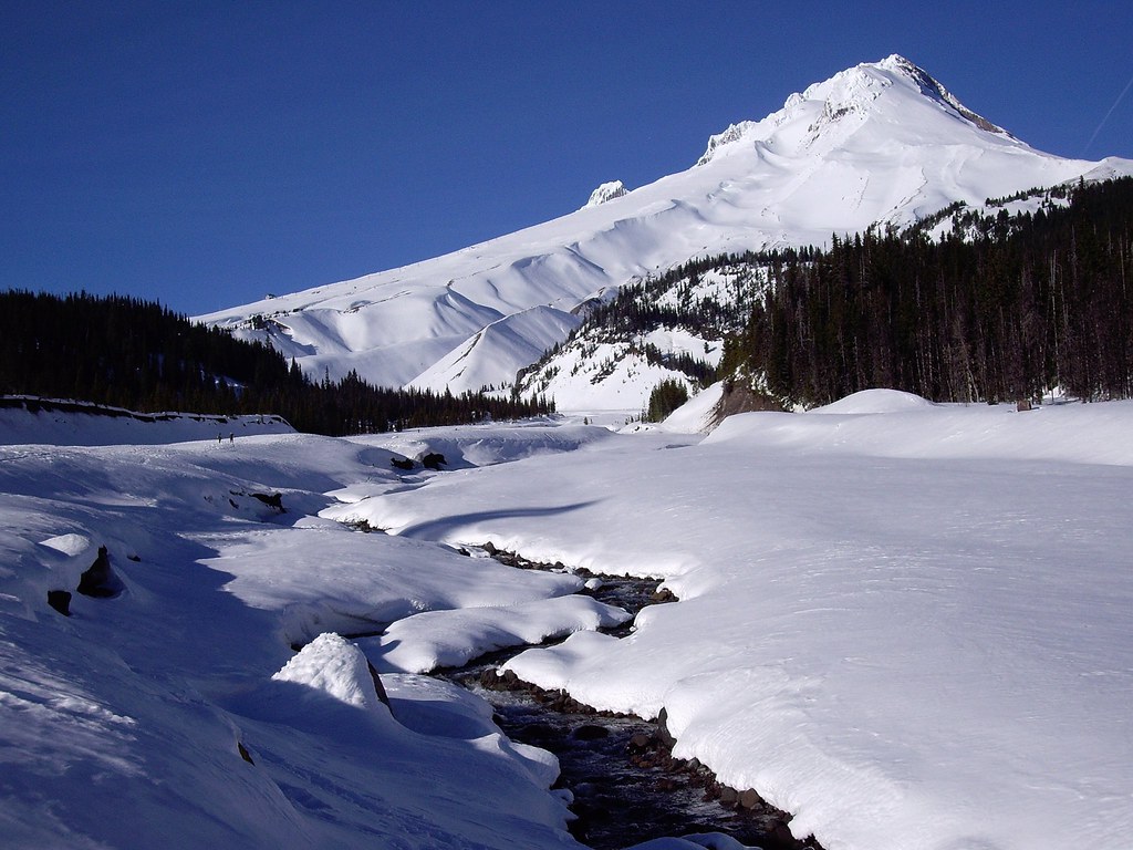 Late Day Light by Nina White River snowshoeing, Mount Hood… Flickr