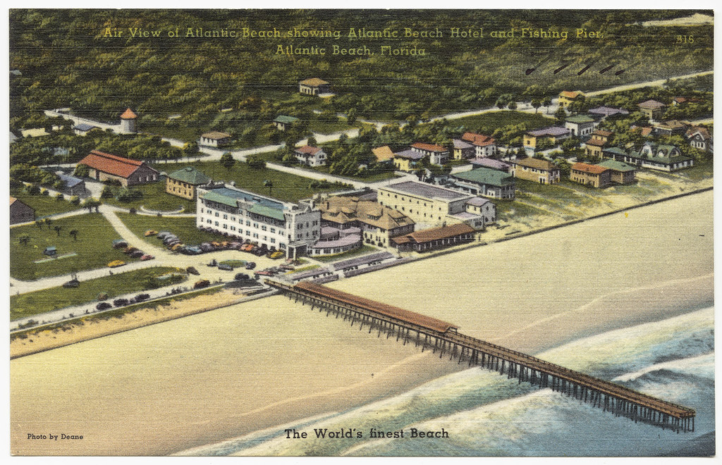 Air view of Atlantic Beach showing Atlantic Beach Hotel an… Flickr