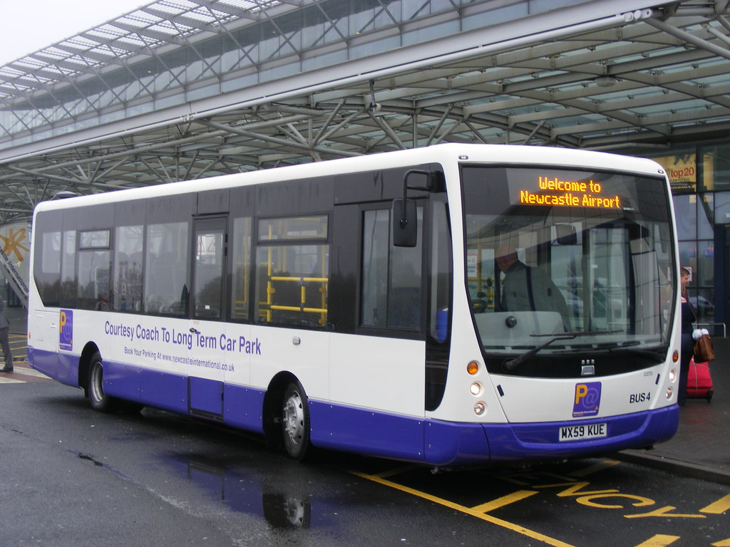 Newcastle Airport Park & Fly BUS 4 MX59KUE MAN 14.240/Plaxton a